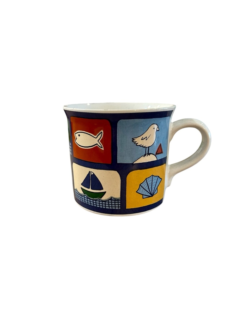 Studio Nova Nantucket Ceramic Nautical Accent Mug